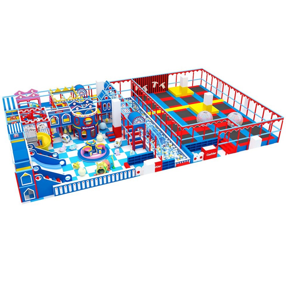 trampoline with enclosure